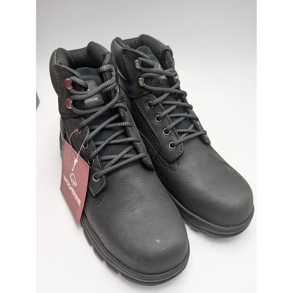 Wolverine Work Boot Men 11.5 Black Carlsbad W231124 Waterproof Steel Toe Rugged
